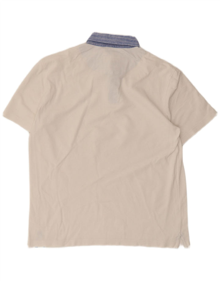 Harmont & Blaine Mens Regular Fit Polo Shirt Large White