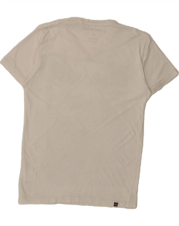VINTAGE Mens Graphic T-Shirt Top XS White Vintage Vintage and Second-Hand Vintage from Messina Hembry 