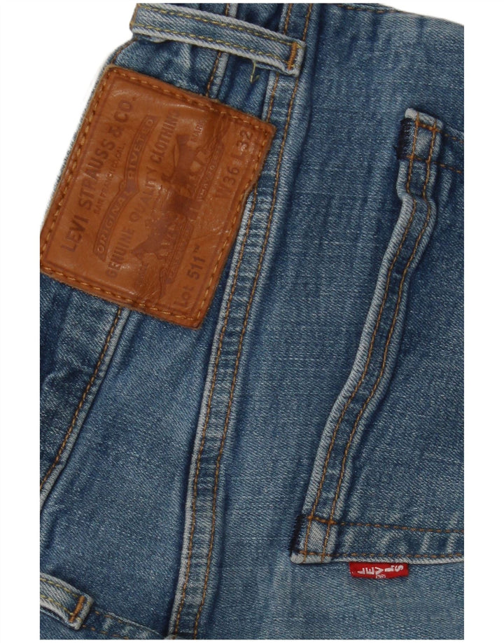 Levi's Mens 511 Slim Jeans W36 L32 Blue Cotton