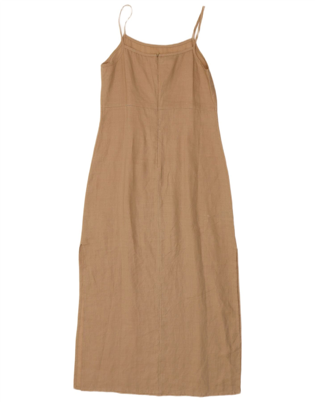STEFANEL Womens Sundress UK 8 Small Beige Ramie