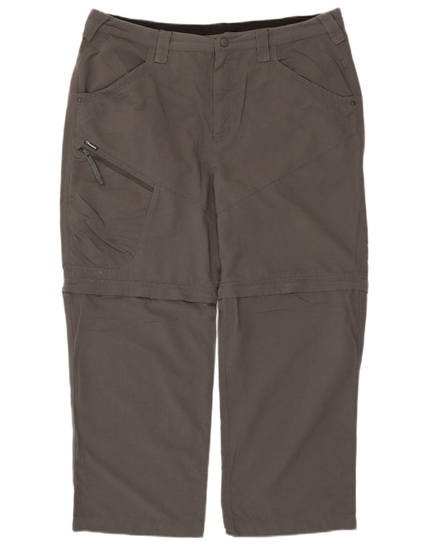 BERGHAUS Mens Straight Hiking Trousers W36 L26  Grey Polyamide