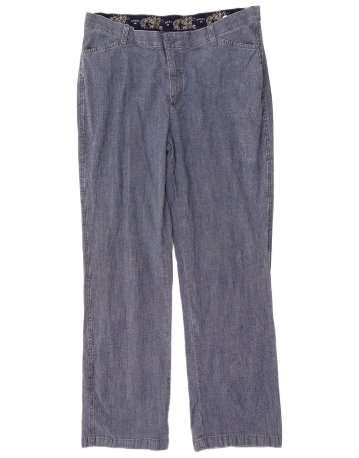 LEE Womens Riders High Waist Casual Trousers US 18 2XL W36 L31 Blue
