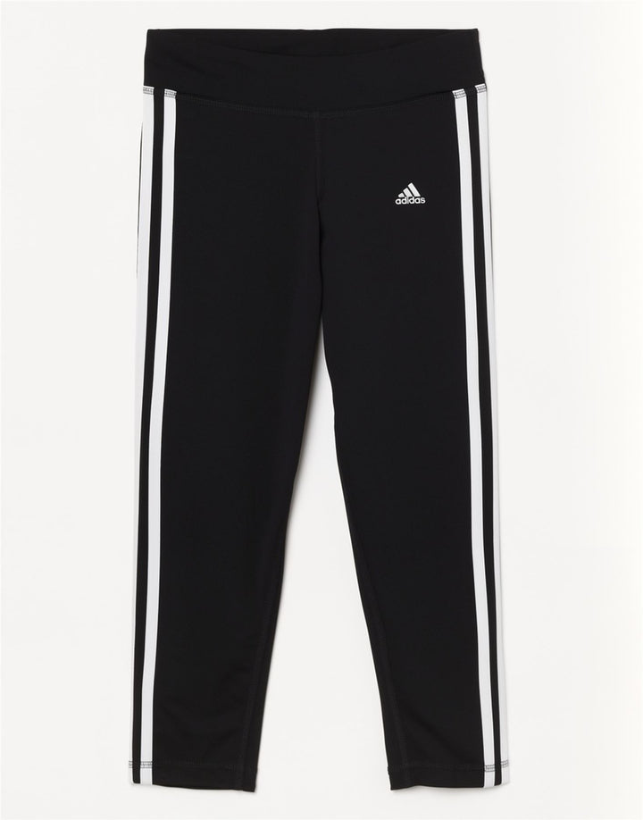 Adidas Womens Leggings UK 0/2 2XS Black Polyester