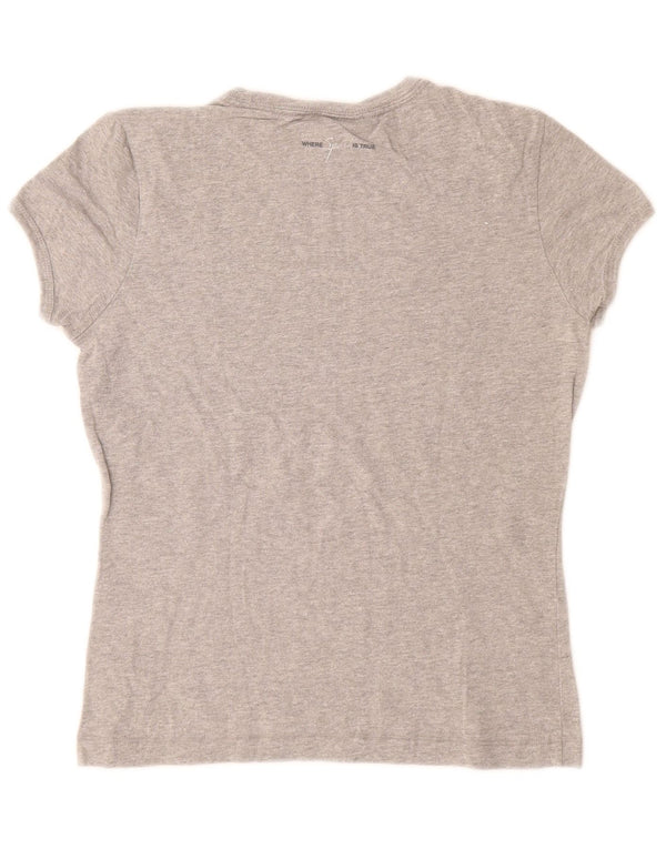 CHAMPION Womens Heritage Classics Graphic T-Shirt Top UK 12 Medium Grey