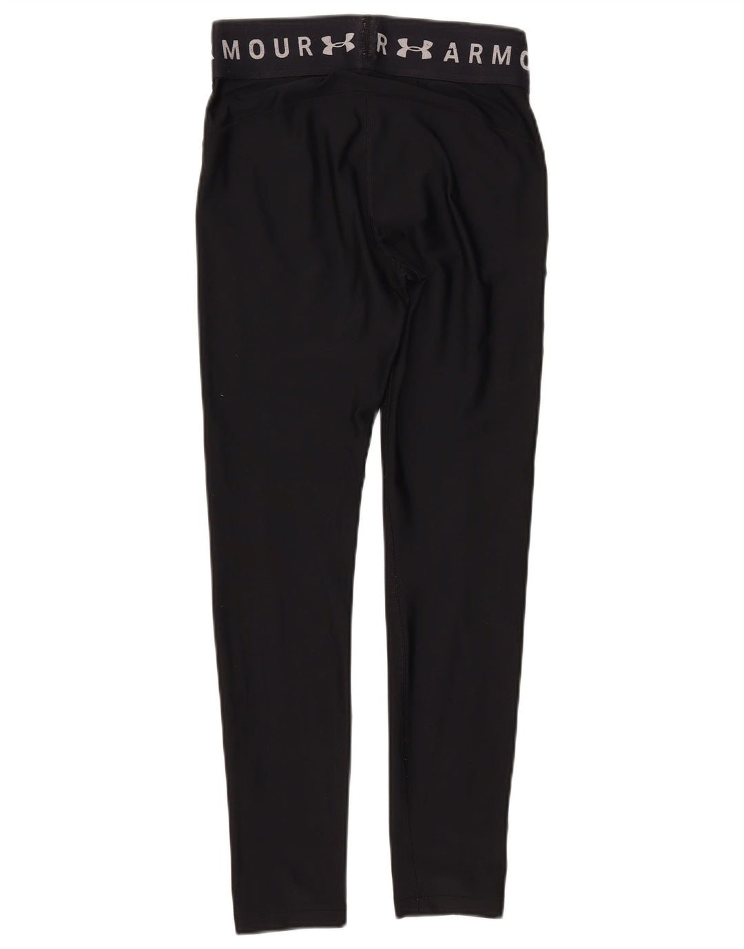 UNDER ARMOUR Womens Heat Gear Graphic Leggings UK 12 Medium  Black