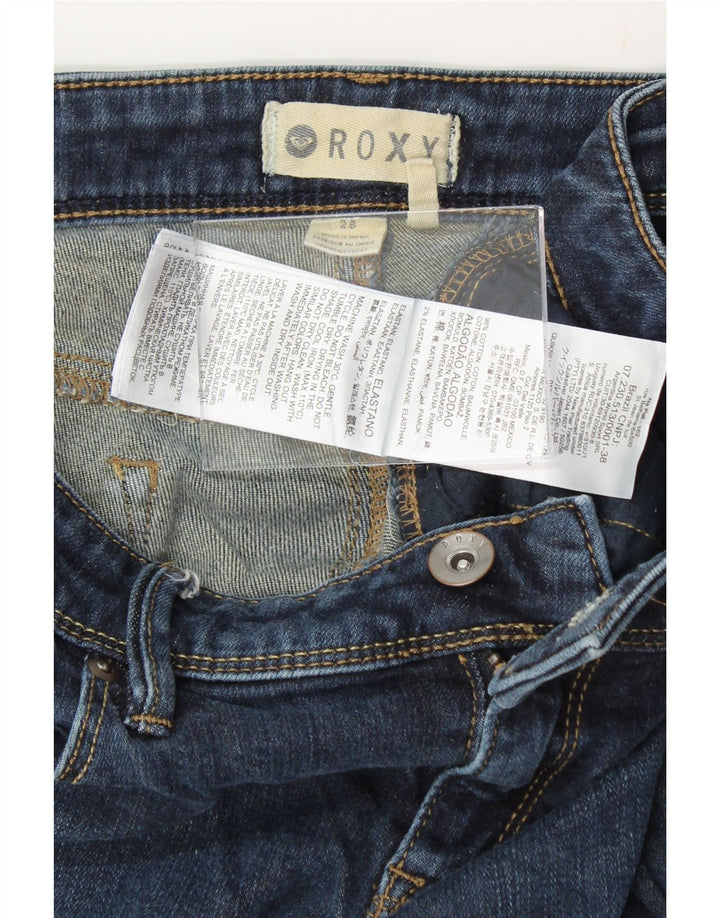 ROXY Womens Skinny Jeans W28 L28 Blue Cotton Vintage Roxy and Second-Hand Roxy from Messina Hembry 