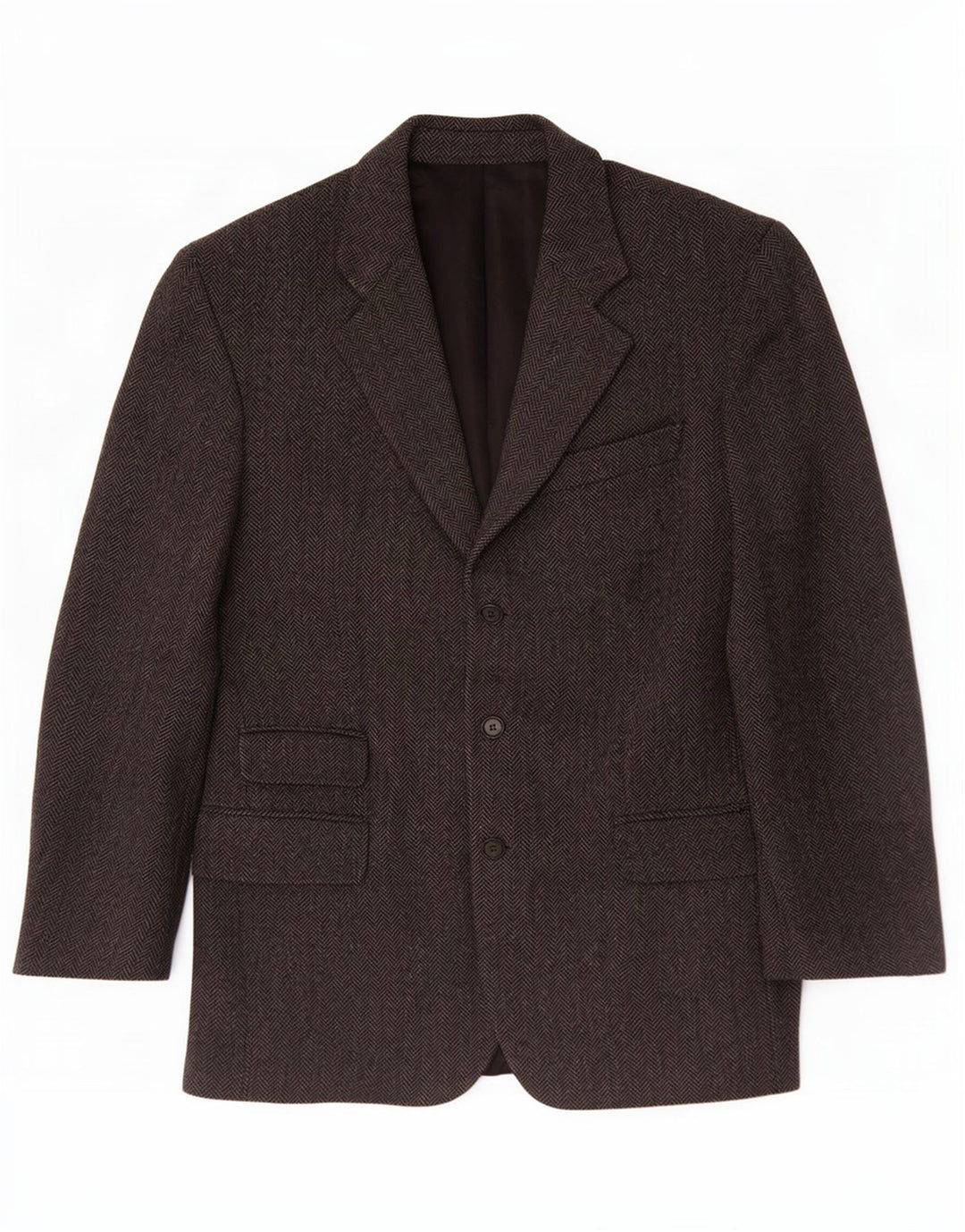 Vintage Mens 3 Button Blazer Jacket UK 38 Medium Grey