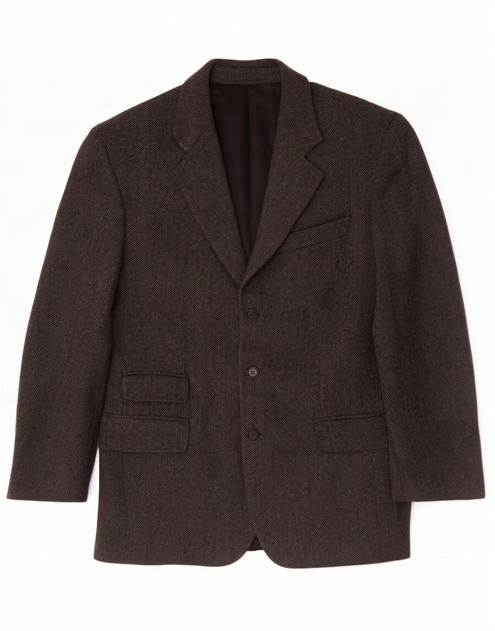 Vintage Mens 3 Button Blazer Jacket UK 38 Medium Grey