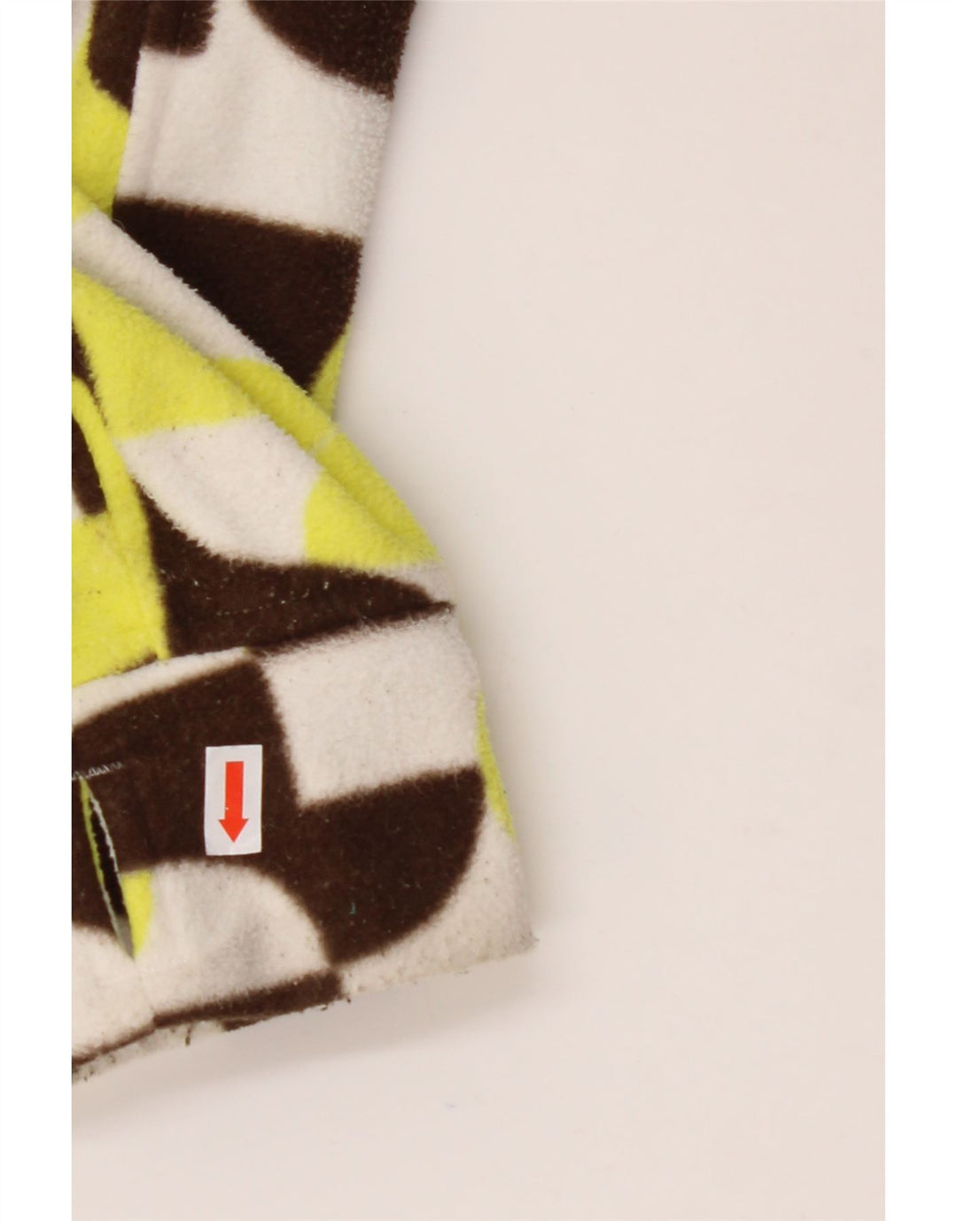 CHIEMSEE Womens Hooded Fleece Jacket UK 18 XL Multicoloured Geometric