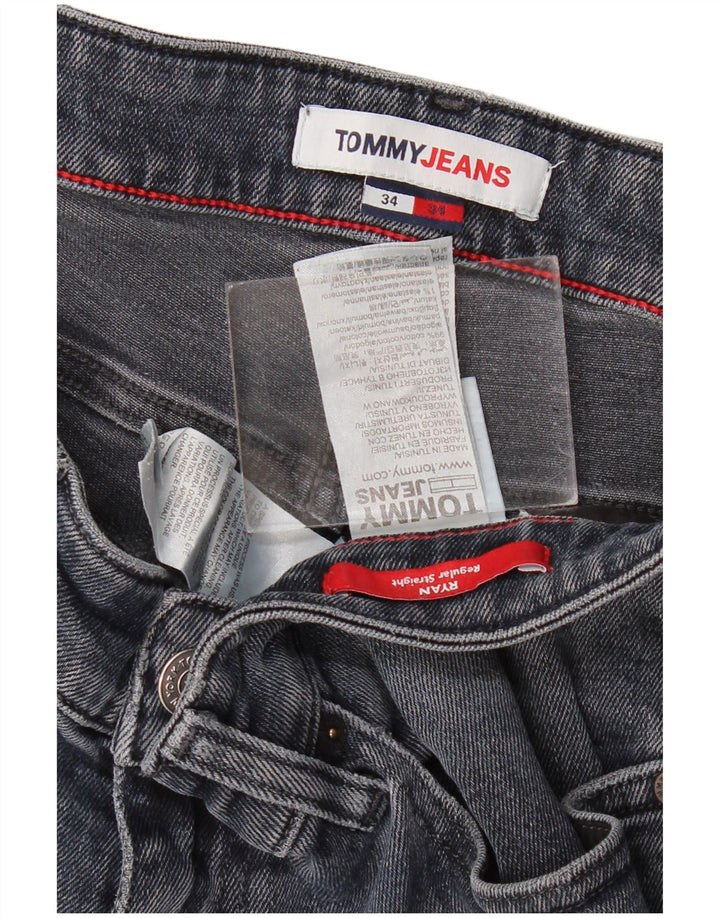 Tommy Hilfiger Mens Ryan Straight Jeans W34 L34 Navy Blue Cotton