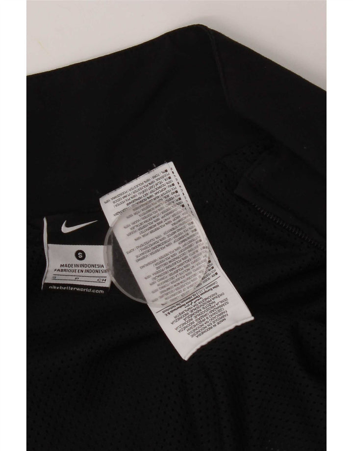 Nike Mens Graphic Tracksuit Top Jacket Small Black Colourblock Polyester