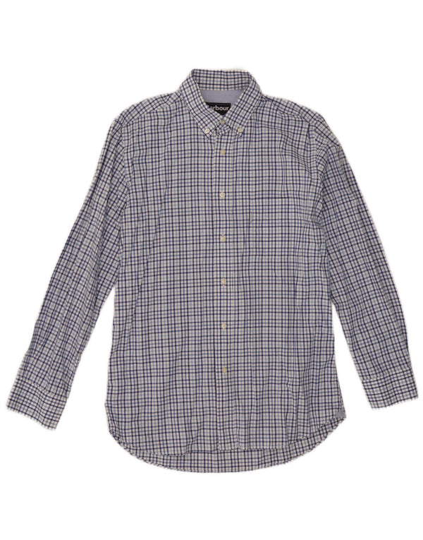 Barbour Mens Shirt Small Blue Gingham