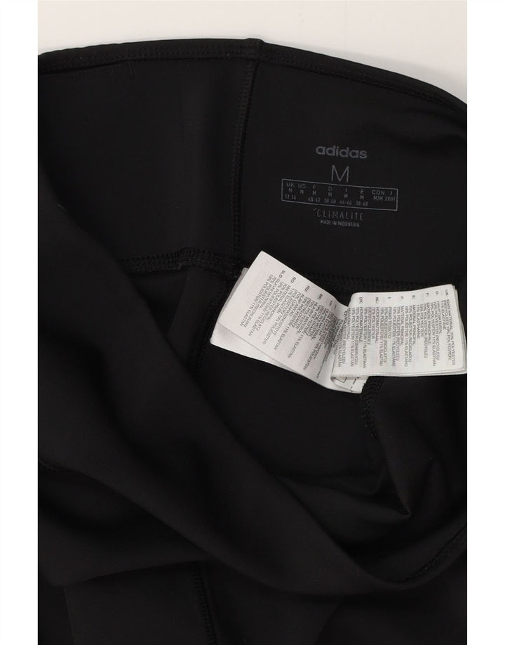 ADIDAS Womens Climalite Leggings UK 12/14 Medium  Black Polyester