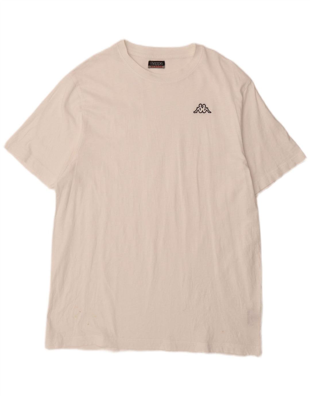 KAPPA Mens T-Shirt Top XL White Cotton