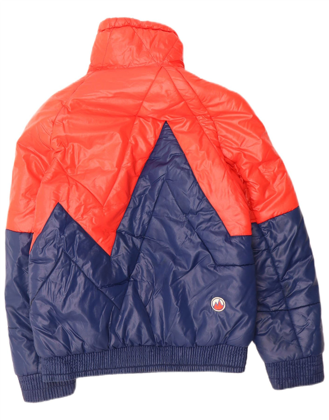 MARILENA Mens Padded Jacket IT 50 Large Navy Blue Colourblock Polyamide