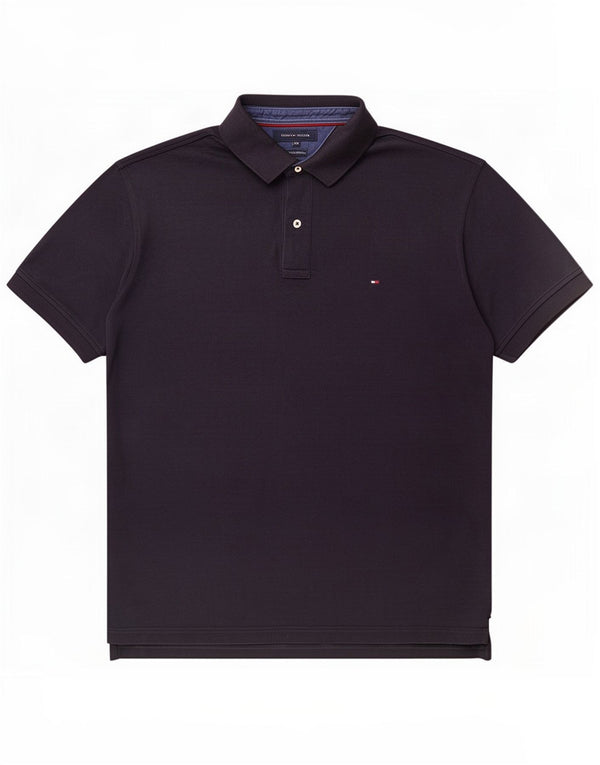 Tommy Hilfiger Mens Polo Shirt 2XL Navy Blue Cotton