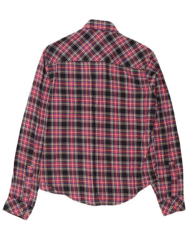 Marlboro Classics Mens Flannel Shirt Small Red Check
