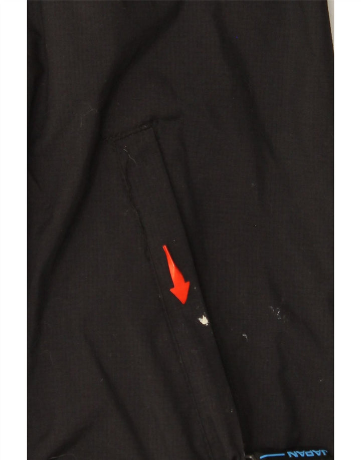 SUPERDRY Womens Hooded Windbreaker Jacket UK 16 Large Black Nylon