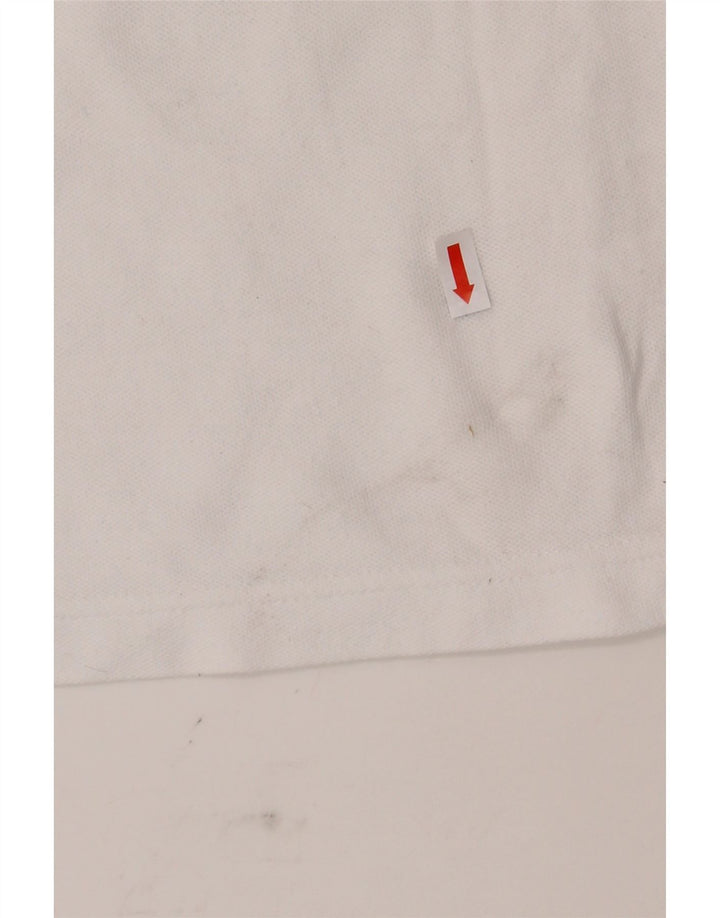 FILA Mens Polo Shirt XL White Cotton Vintage Fila and Second-Hand Fila from Messina Hembry 