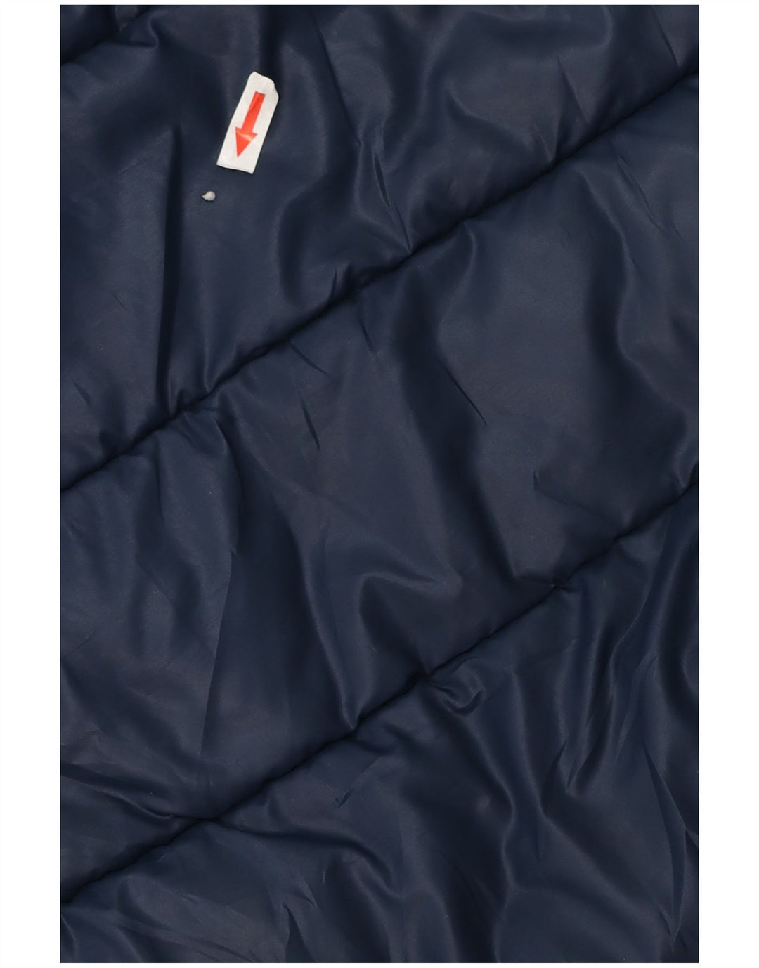 Benetton Womens Hooded Padded Jacket UK 8 Small Navy Blue
