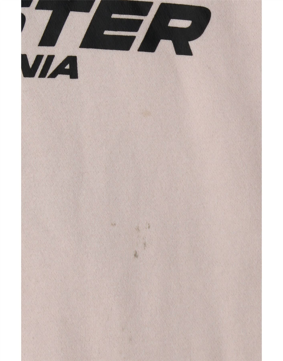 HOLLISTER Mens Graphic Hoodie Jumper Large White Colourblock Cotton