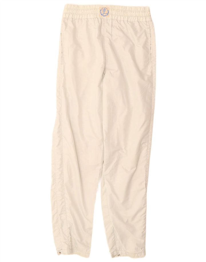 Vintage Womens Windbreaker Trousers UK 12 Medium Off White Polyester