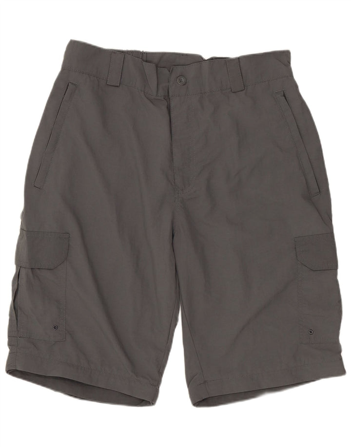 MOUNTAIN WAREHOUSE Mens Cargo Shorts W32 Medium Grey Nylon