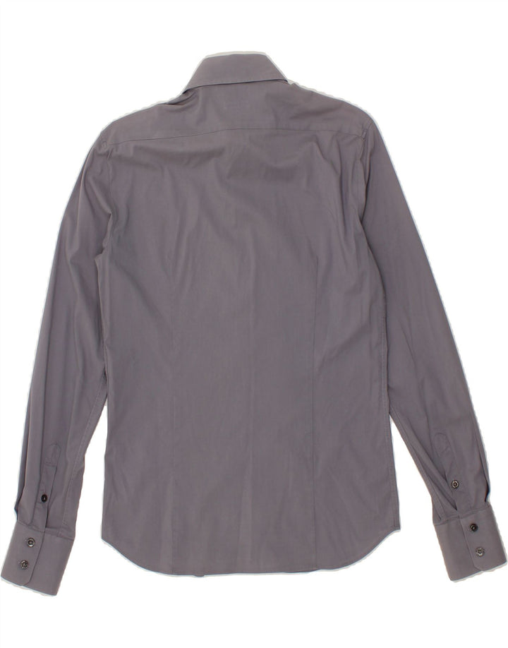 PATRIZIA PEPE Mens Shirt IT 46 Small Grey Cotton Vintage Patrizia Pepe and Second-Hand Patrizia Pepe from Messina Hembry 