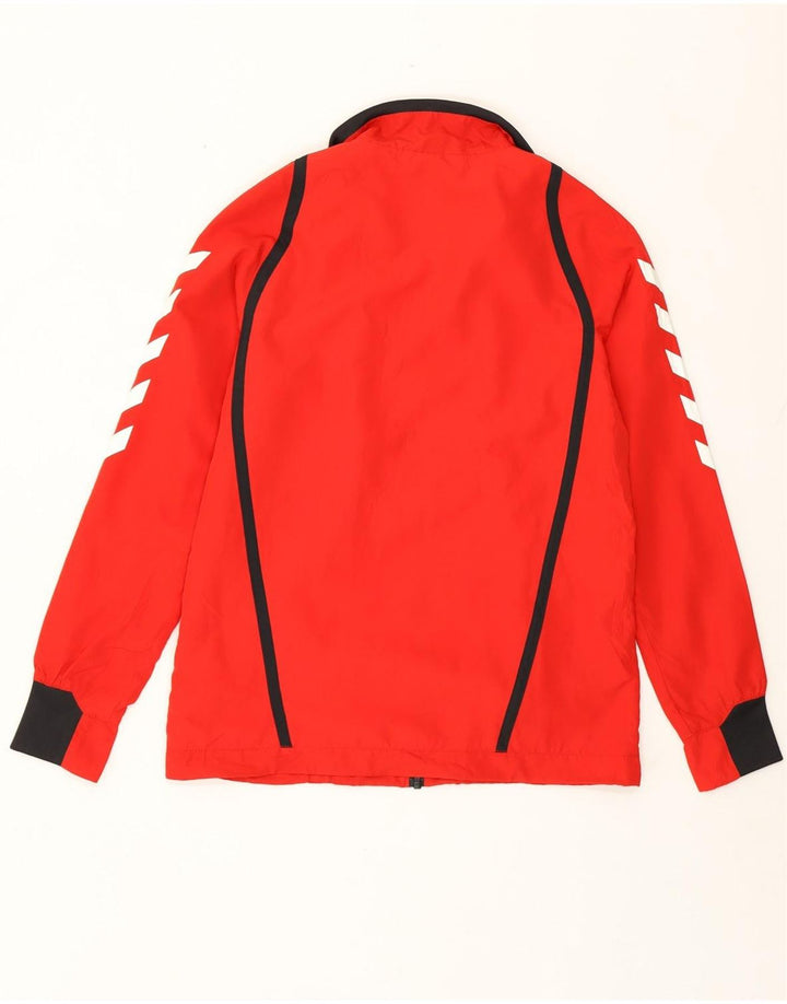 Hummel Mens Graphic Tracksuit Top Jacket XS Red Colourblock Polyester