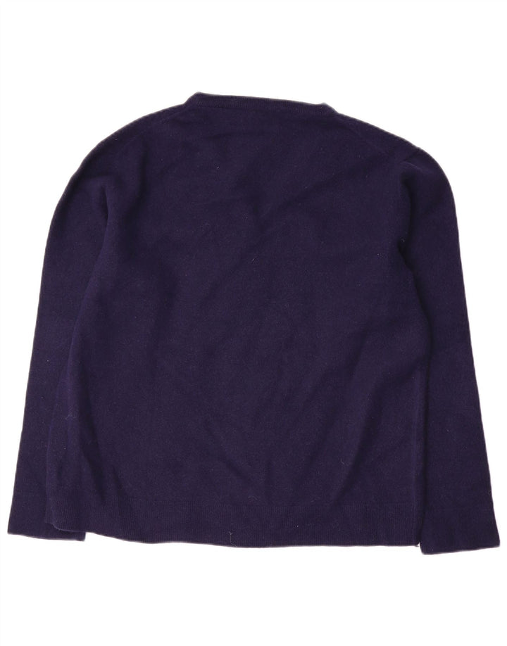 Gant Mens V-Neck Jumper Sweater 2XL Navy Blue Wool