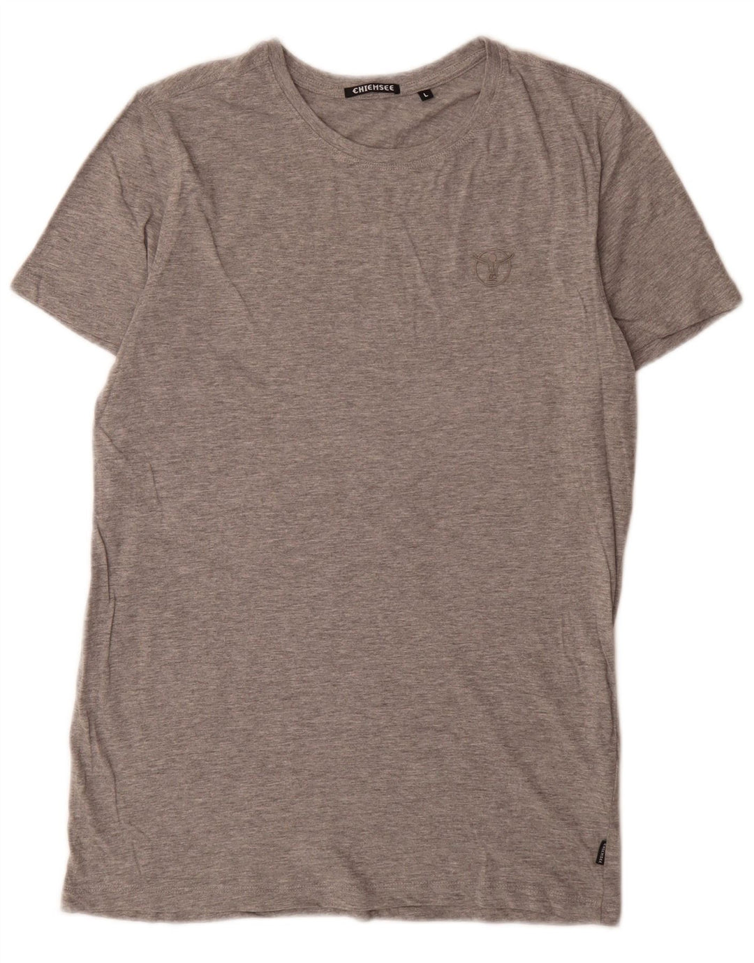 Chiemsee Mens T-Shirt Top Large Grey Flecked Cotton