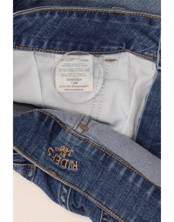 LEE Womens Riders Denim Shorts US 12 Large W32  Blue Cotton