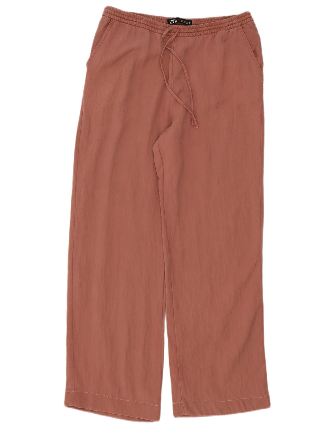 Zara Womens Wide Leg Trousers Medium W28 L30 Pink