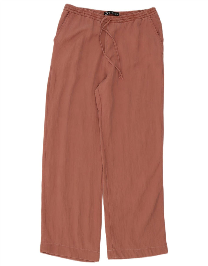 Zara Womens Wide Leg Trousers Medium W28 L30 Pink