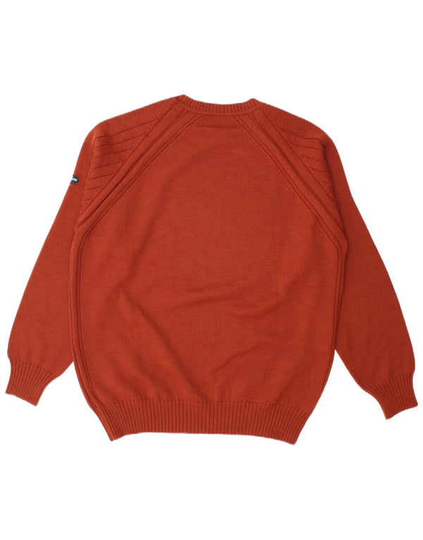 Navigare Mens Crew Neck Jumper Sweater 2XL Brown Wool