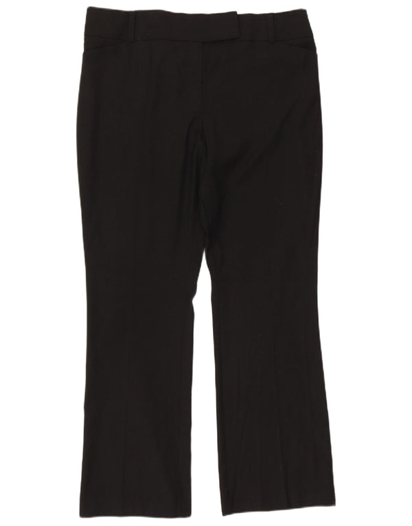 Marks & Spencer Womens Straight Casual Trousers UK 16 Large W36 L31 Black
