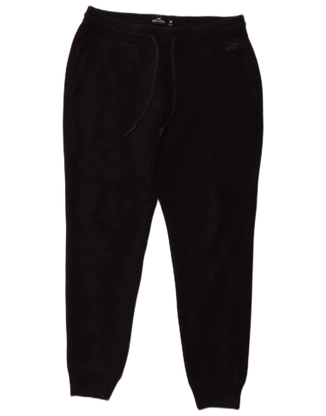 HOLLISTER Mens Tracksuit Trousers Joggers Medium Black