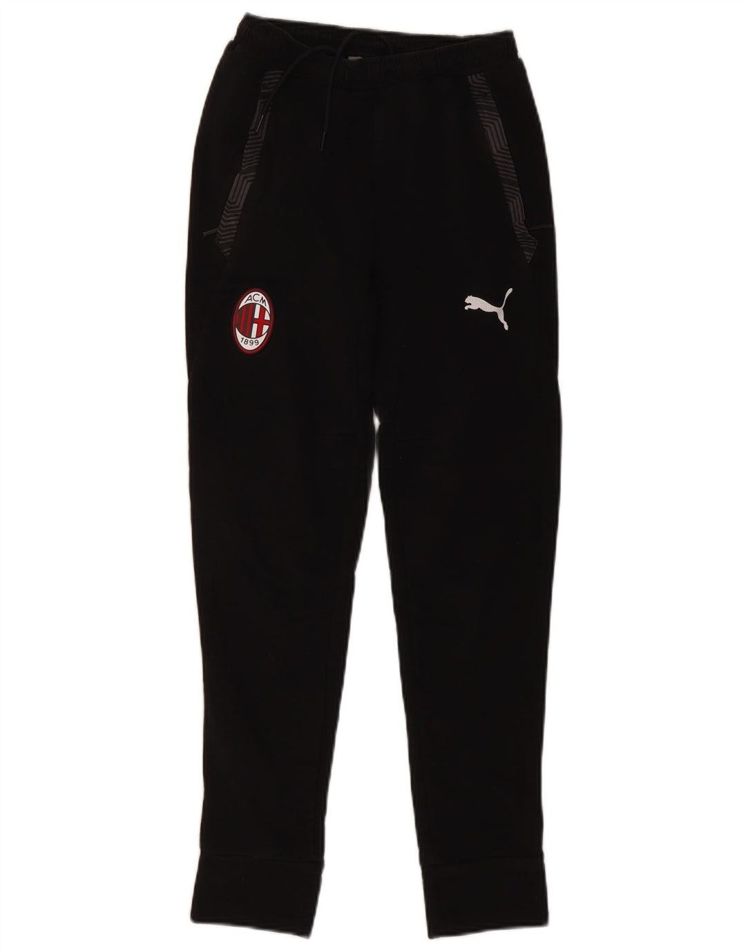 PUMA Womens AC Milan Tracksuit Trousers Joggers UK 4 XS  Black Geometric