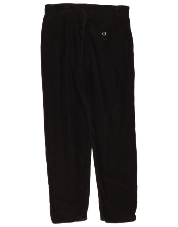 Cos Womens Straight Corduroy Trousers EU 38 Medium W32 L27 Black Cotton