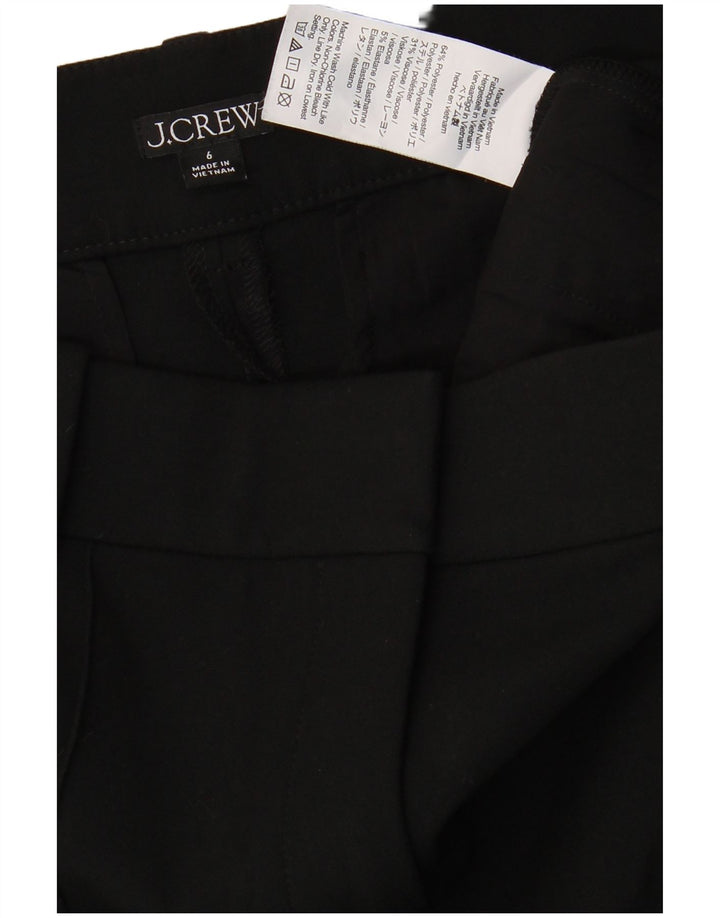 J. CREW Womens Straight Chino Trousers US 6 Medium W30 L31 Black Polyester