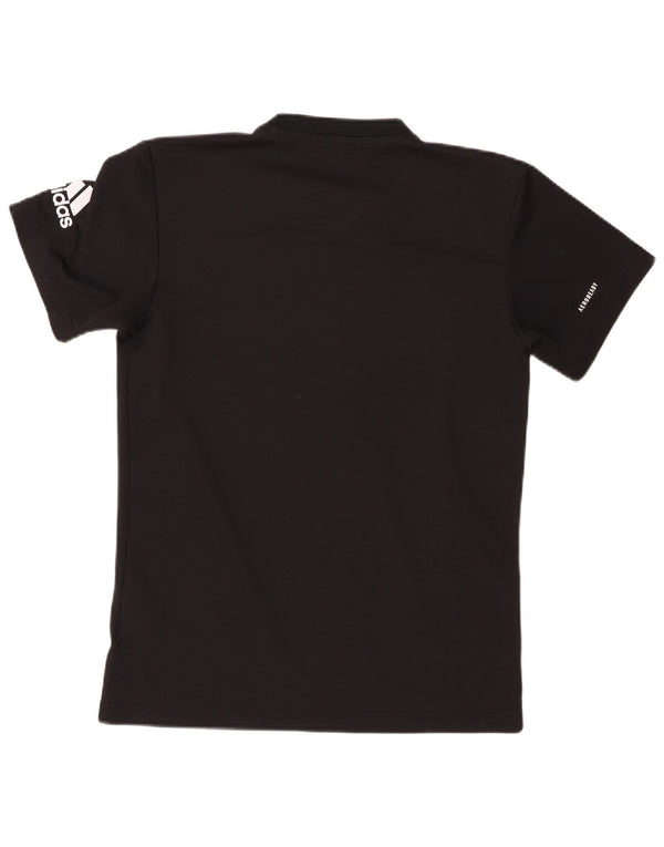 ADIDAS Mens Graphic T-Shirt Top Small Black Polyester