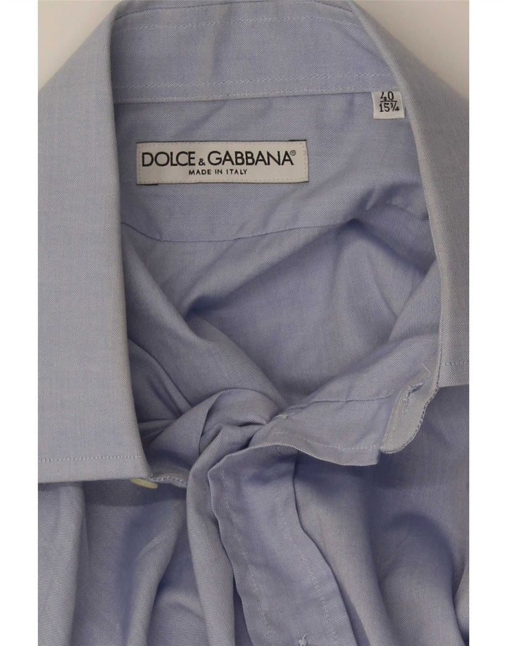 Dolce & Gabbana Mens Shirt Size 40 15 3/4 Medium Blue
