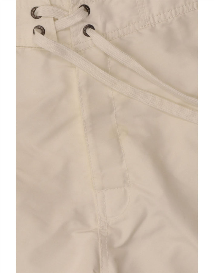 Sundek Mens Swimming Shorts Large  White Polyester