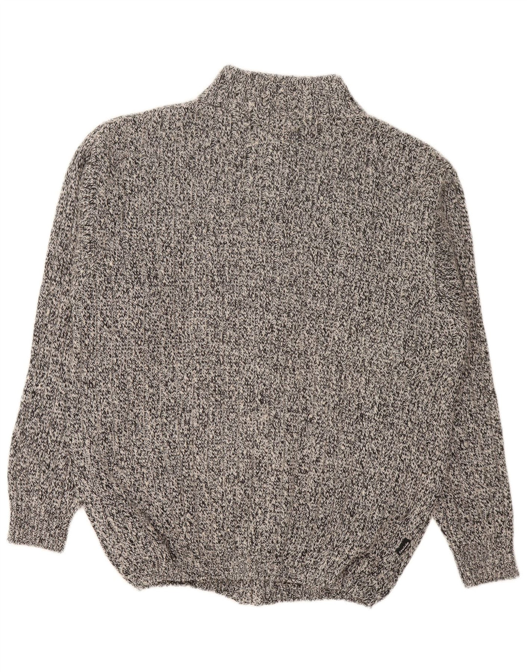 Invicta Mens Cardigan Sweater Large Grey Flecked Cotton