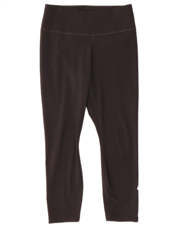 NIKE Womens Dri Fit Capri Leggings UK 10 Small  Black Polyester