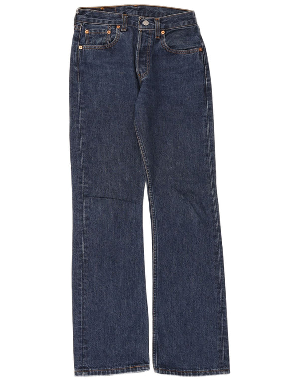 Levi's Mens 555 Relaxed Fit Straight Jeans W27 L32 Navy Blue Cotton