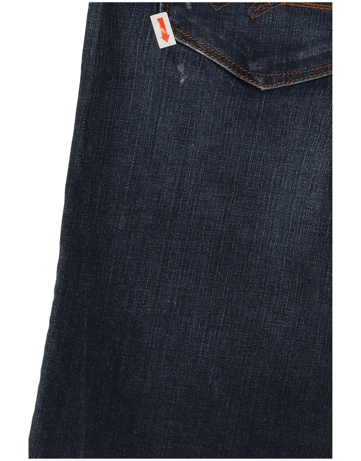 TOMMY HILFIGER Womens Rome RW Straight Jeans W27 L30 Navy Blue Cotton