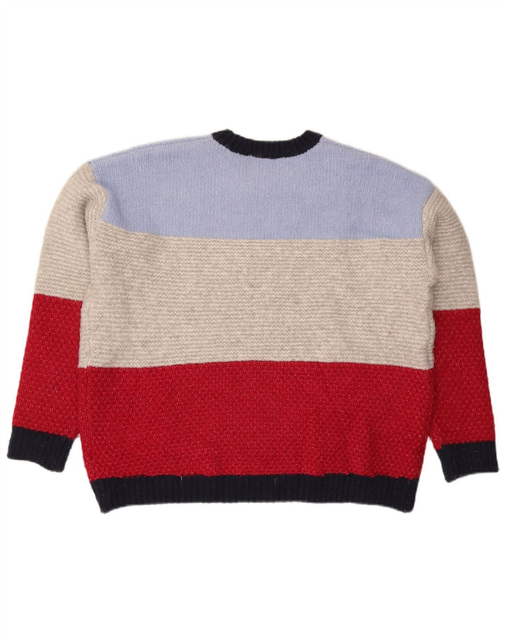 Marks & Spencer Womens Crew Neck Jumper Sweater UK 16 Large Multicoloured