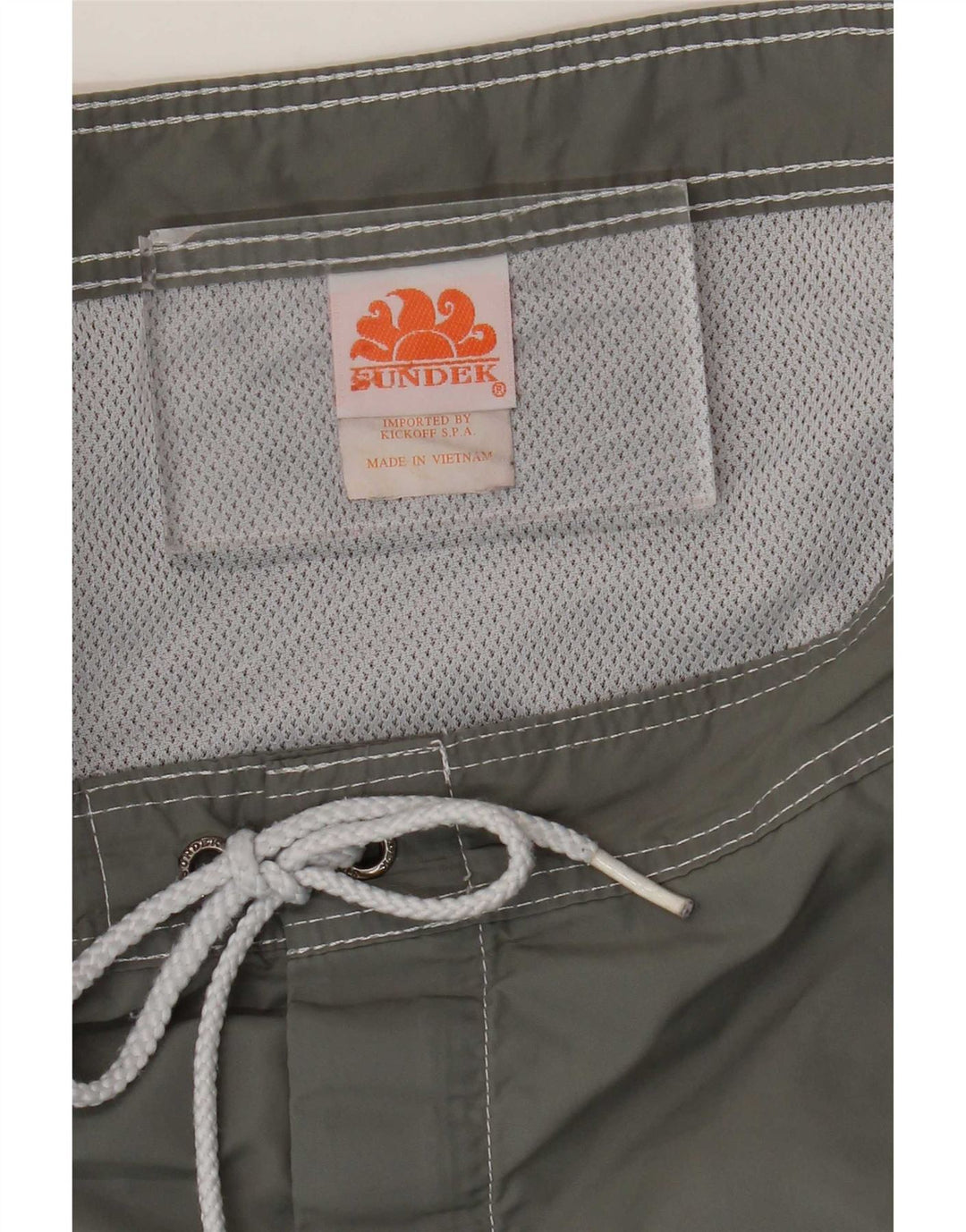 Sundek Mens Swimming Shorts Medium Grey Nylon