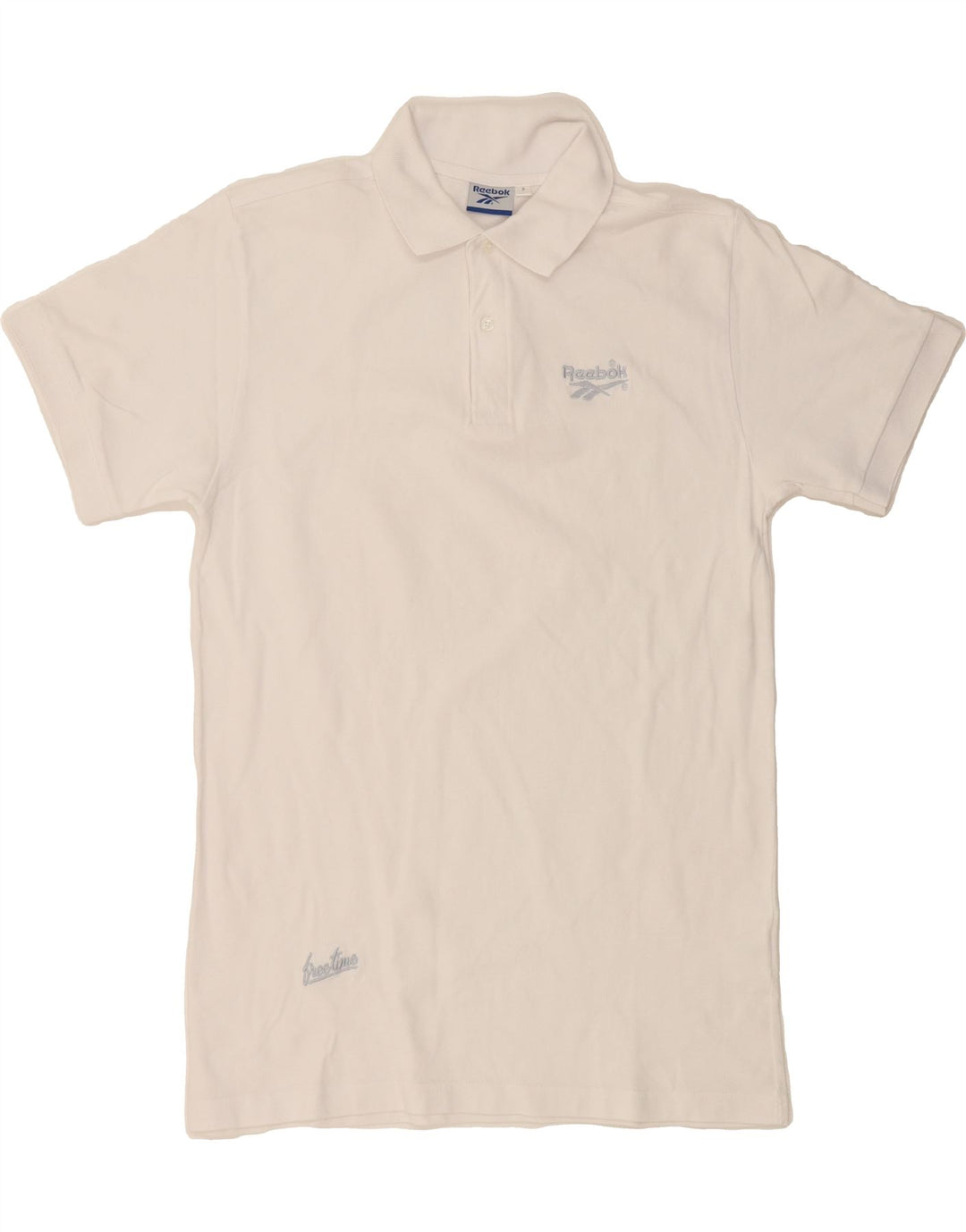 REEBOK Mens Polo Shirt Medium White Cotton Vintage Reebok and Second-Hand Reebok from Messina Hembry 